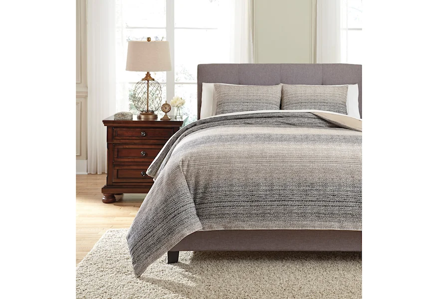 Bedding Sets Queen Arturo Duvet Cover Set by Signature Design by Ashley at Esprit Decor Home Furnishings